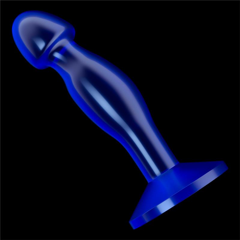 Plug Anal Flawless Azul Transparente 65