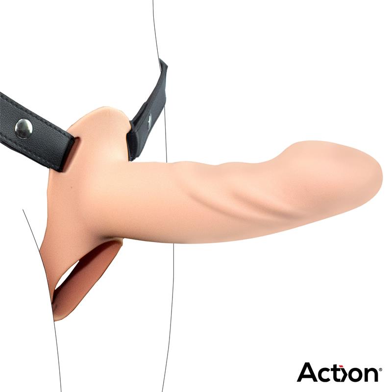 Arnes Strap on con Dildo Hueco Silicona Premium Talla L