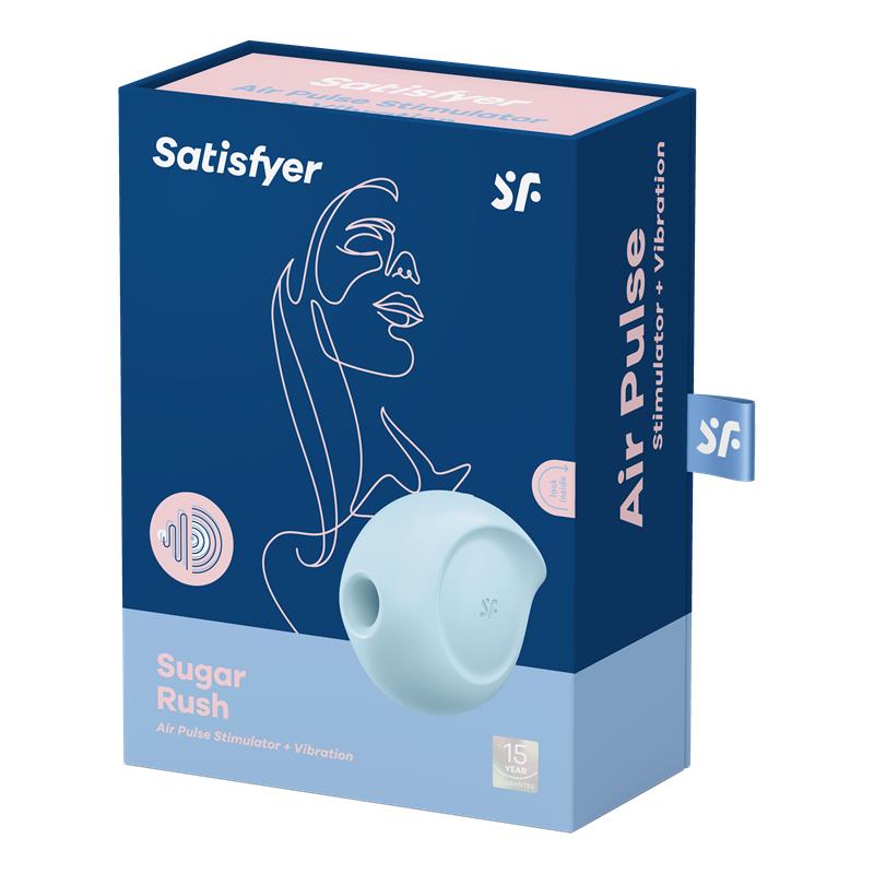 Sugar Rush Succionador de Clitoris y Vibracion Azul