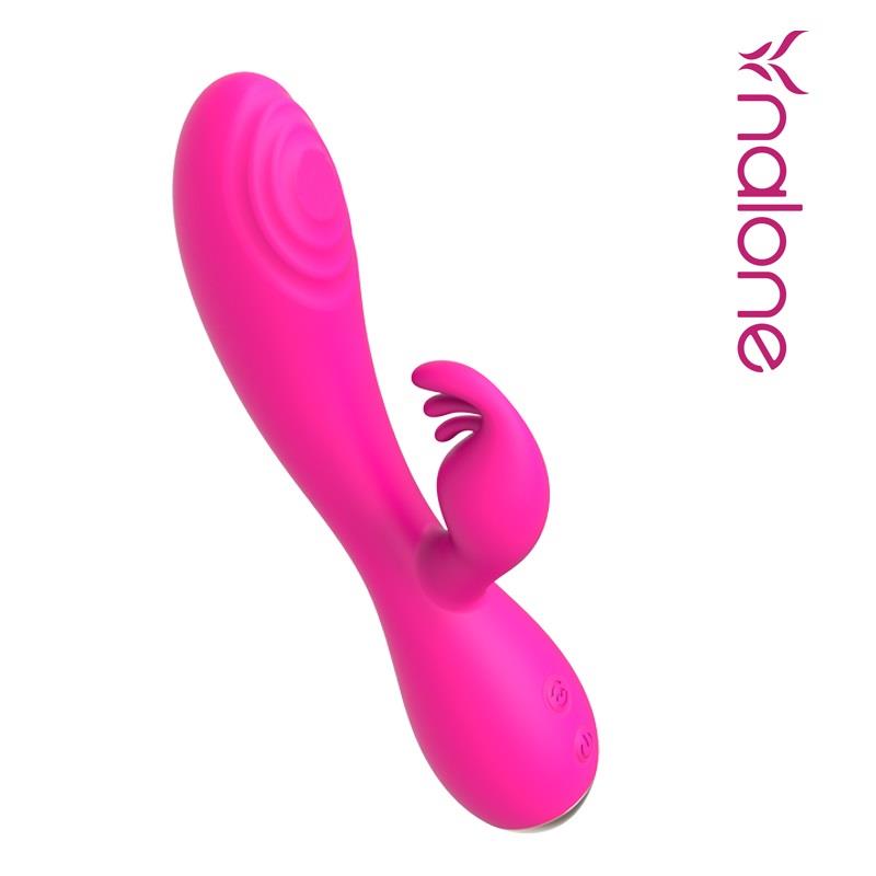 Conejito Vibrador Magic Stick con Pulsacion Fucsia