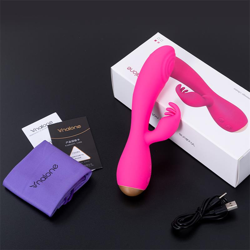 Conejito Vibrador Magic Stick con Pulsacion Fucsia