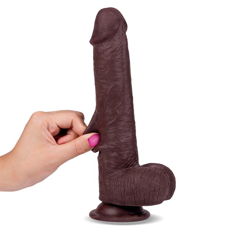 Slidy Dildo Realista Dual Layer Retractil y Orientable 9