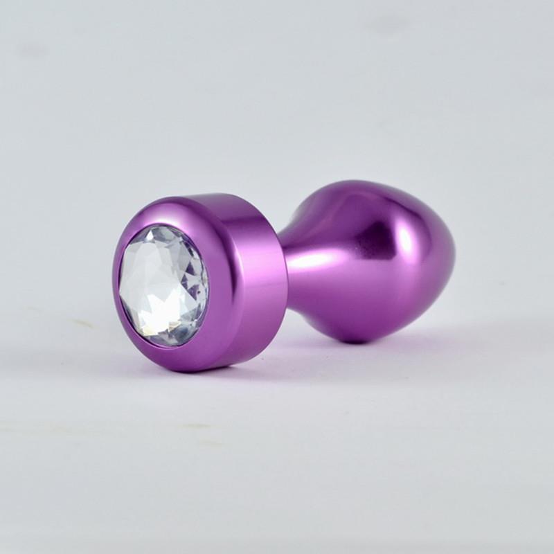 Plug Anal Purpura Rosebud con Joya