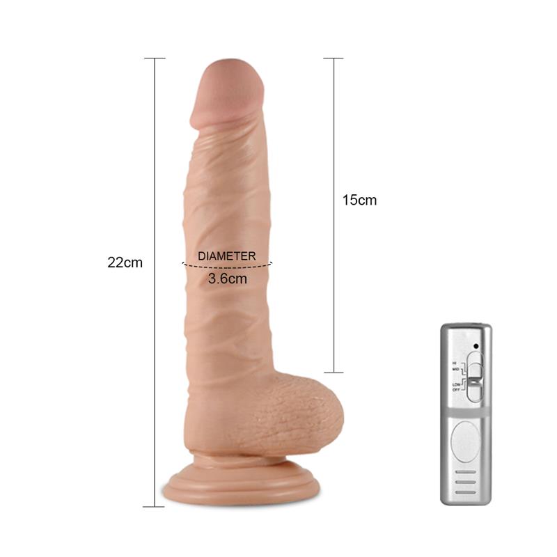 Dildo Real Extreme con Vibracion 85 Natural