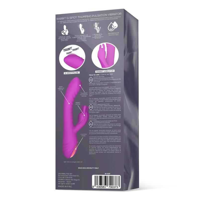 Beat3 Vibrador con Punto G con Pulsacion 3 Motores