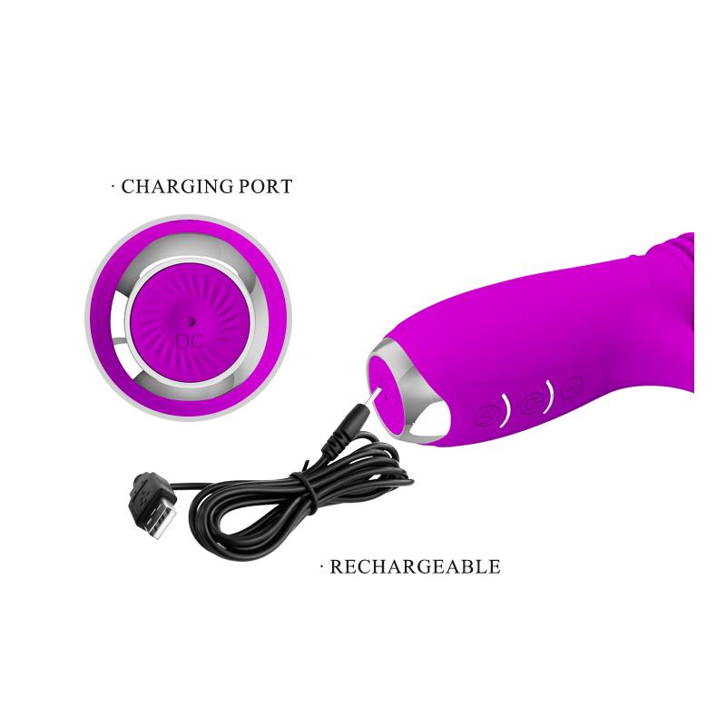 Dorothy Vibrador con Funcion Up and Down USB Purpura