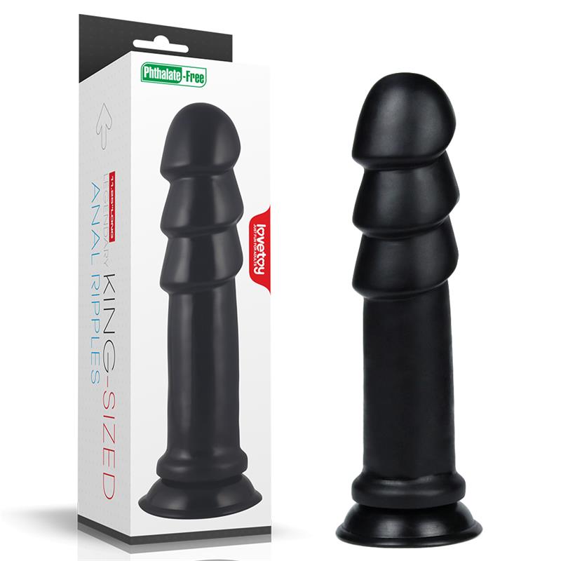 Dildo King Sized Anal Ripples 1125 Negro