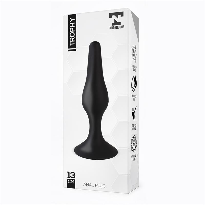 Trophy Plug Anal 13 cm Silicona Negro