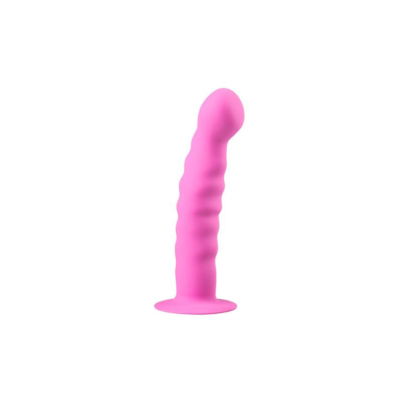 Dildo con Ventosa de Silicona Rosa