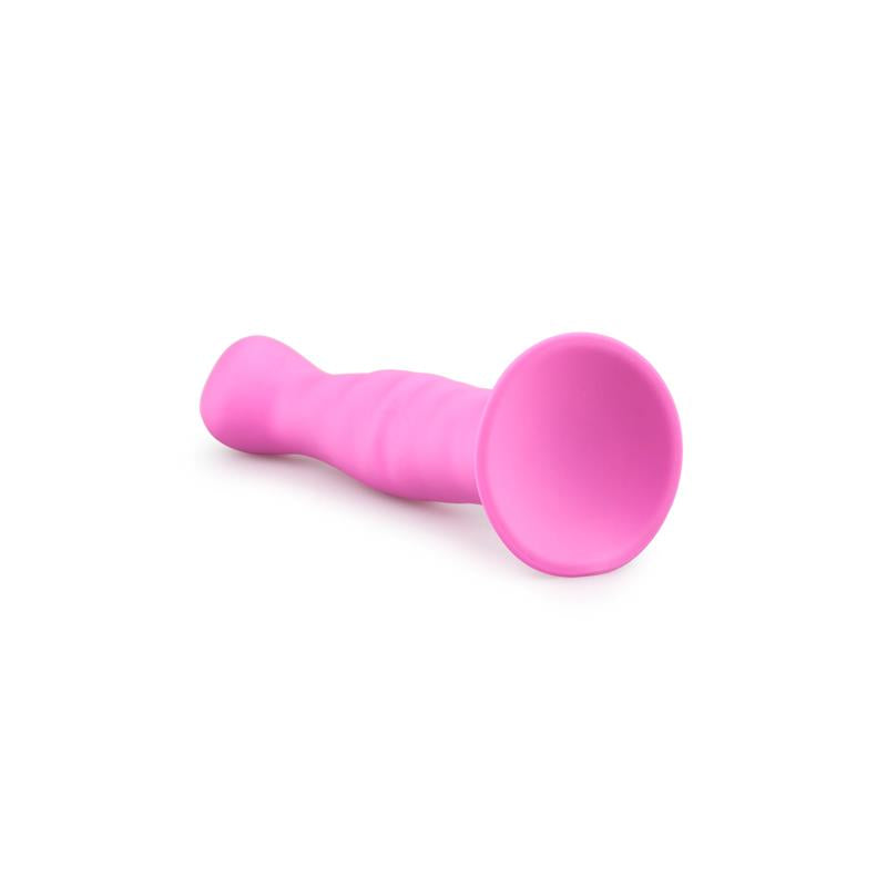 Dildo con Ventosa de Silicona Rosa