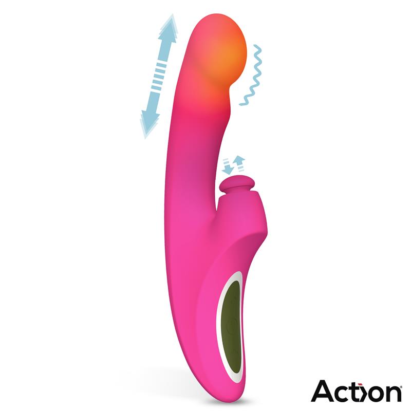 Enles Vibrador con Beating Ball Thrusting y Funcion de Calor