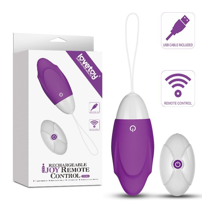 Huevo Vibrador iJoy Control Remoto USB Purpura