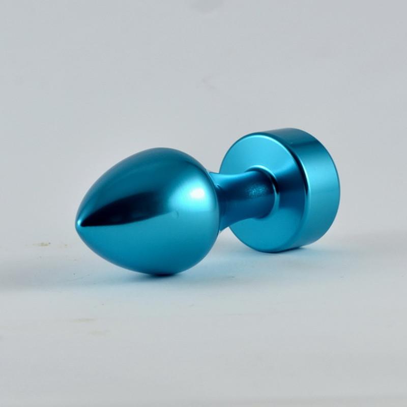 Plug Anal Azul Rosebud con Joya