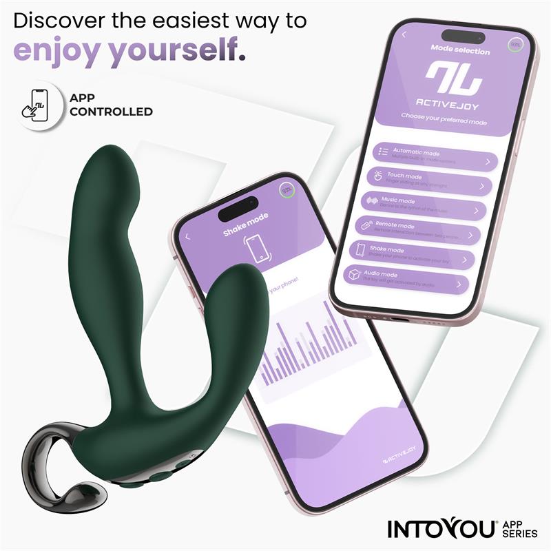 Greeny Masajeador Prostatico con Finger Wiggling y App