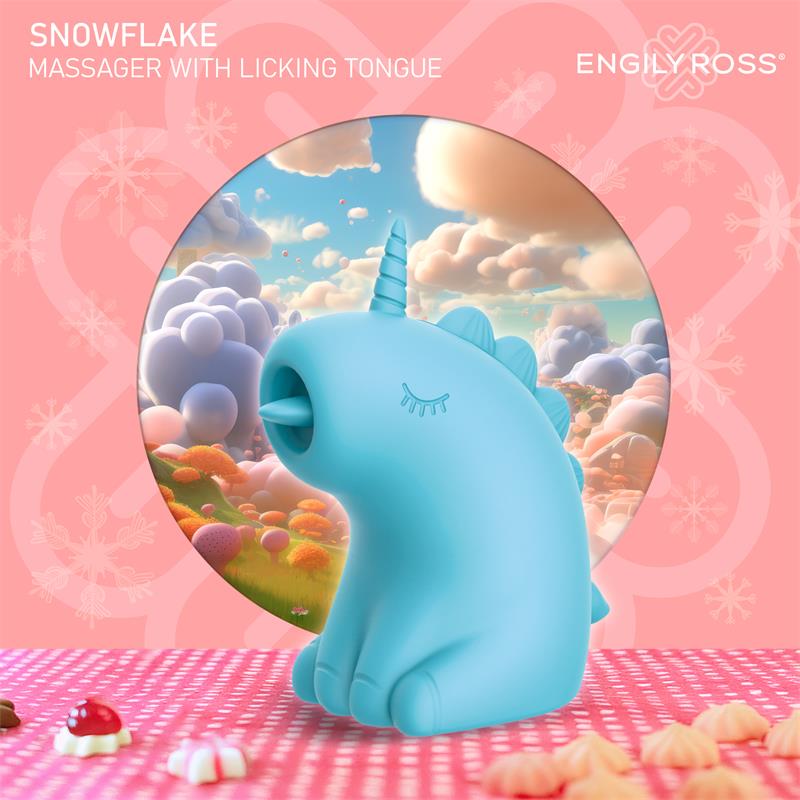 Snowflake Estimulador con Lengua Licking Lameteo