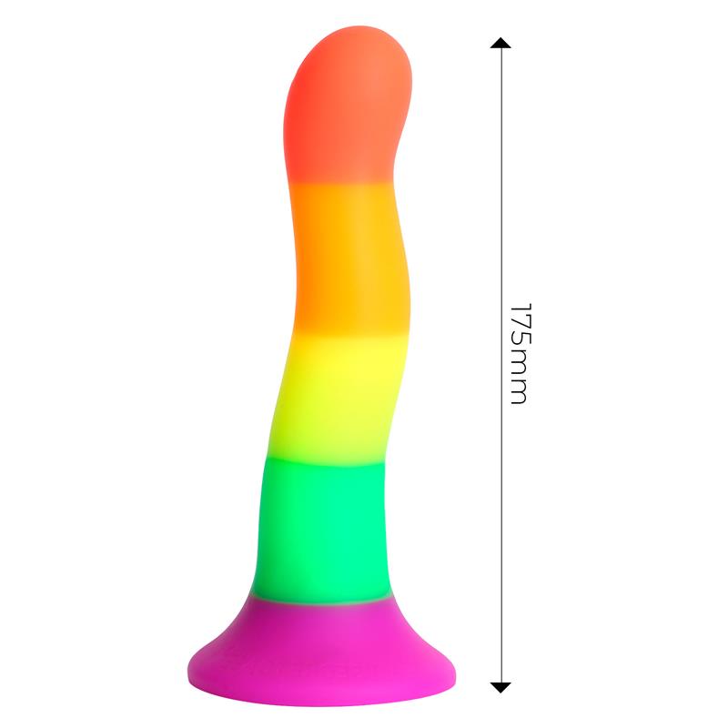 Dildo Color Arcoiris 18 cm