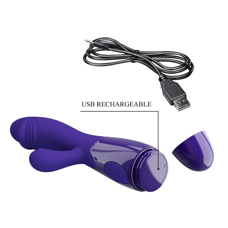 Snappy Youth Vibrador de Conejito 2 Motores