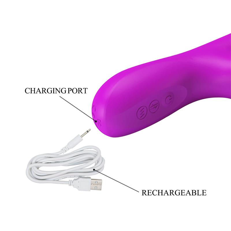 Reese Vibrador con Bolas Internas y Thrusting USB