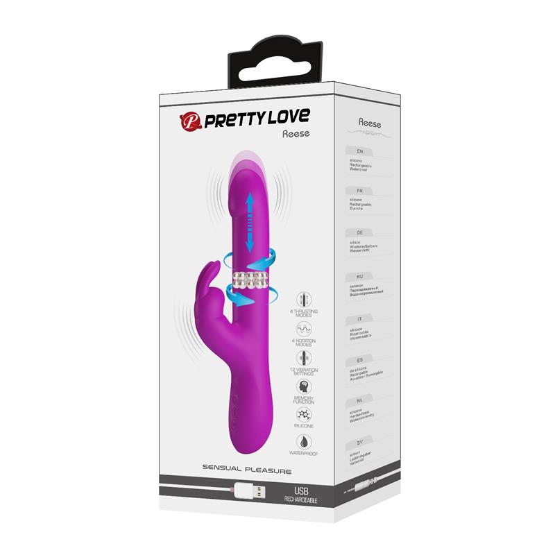 Reese Vibrador con Bolas Internas y Thrusting USB