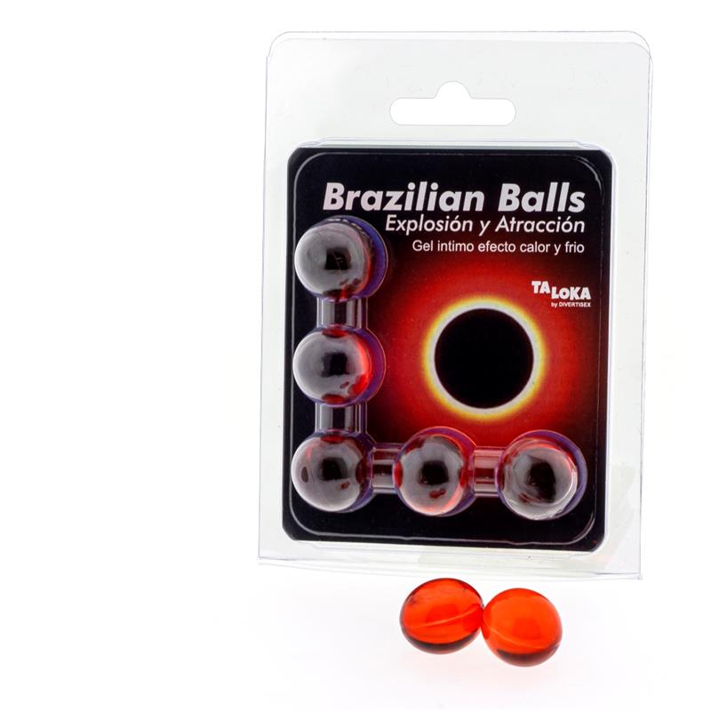 Set 5 Brazilian Balls Excitante Efecto Calor y Frio