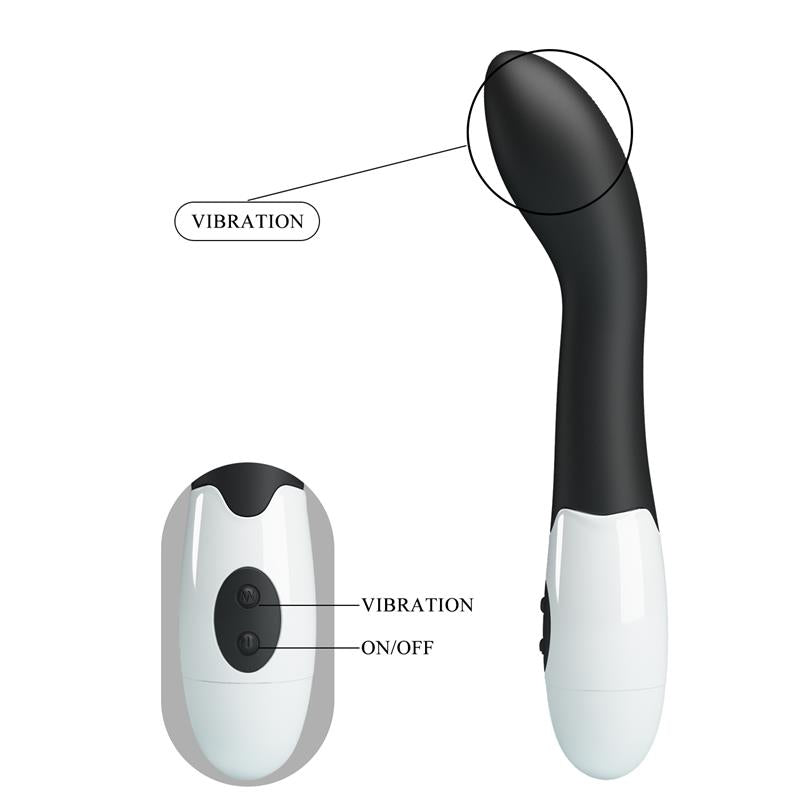 Vibrador Bishop 30 funciones Negro