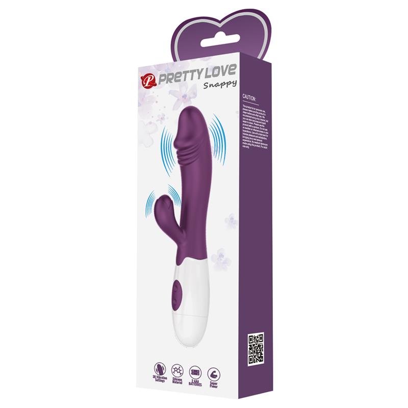 Vibrador Snappy 30 funciones Purpura