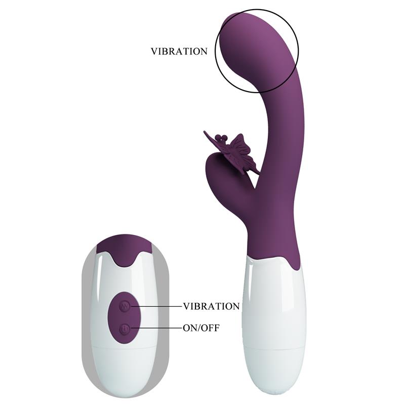 Vibrador Butterfly Kiss 30 funciones Purpura