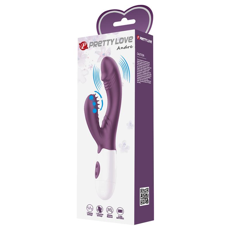 Vibrador Andre 30 funciones Purpura