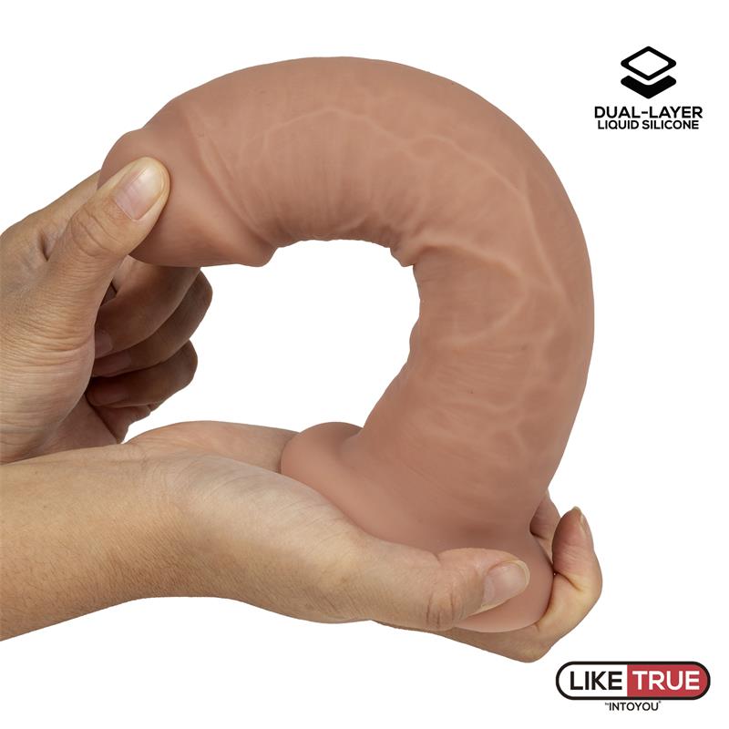 Dildo Realista Silicona Liquida Dual Layer 825