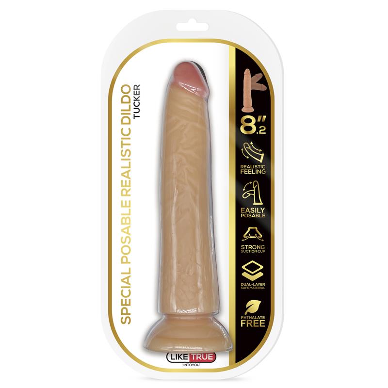 Tucker Dildo Realista Articulable Posable 82 Natural