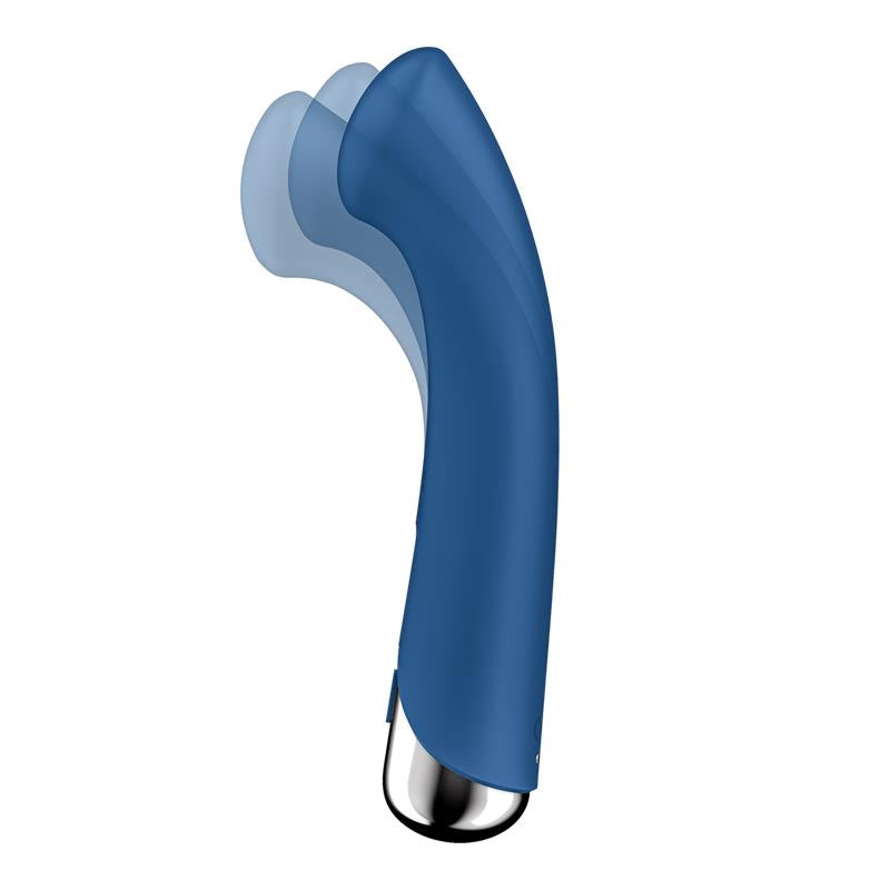 Spinning G Spot 1 Vibrador y Rotador Azul