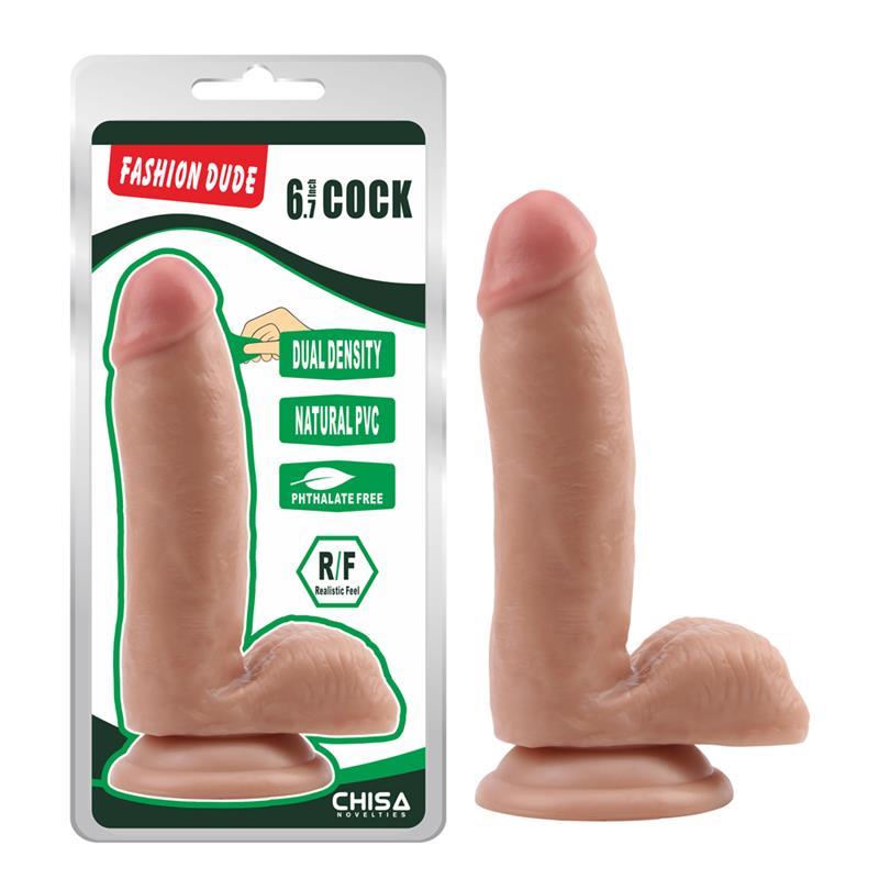 Dildo Dual Density Fashion Dude 67 Natural