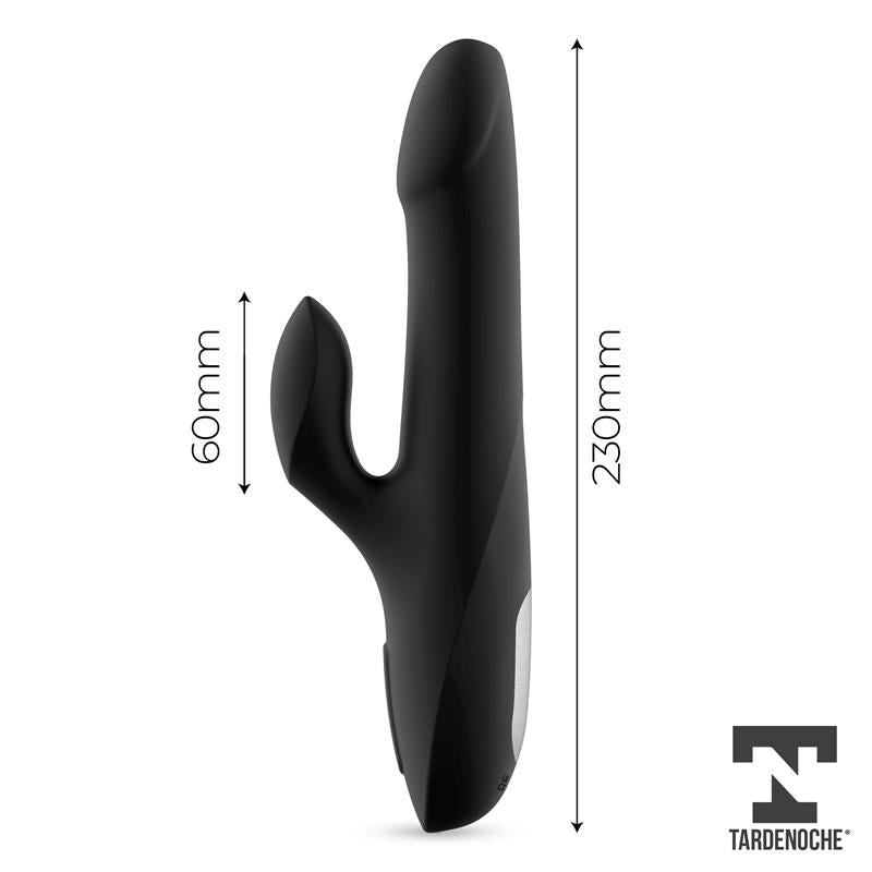 Squidy Vibrador Funcion de Movimiento Up and Down y Bolas Rotadoras USB Silicona