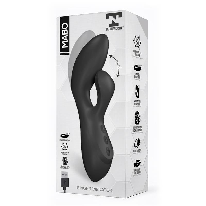 Mabo Vibrador Punto G Movimiento Finger Silicona Unibody