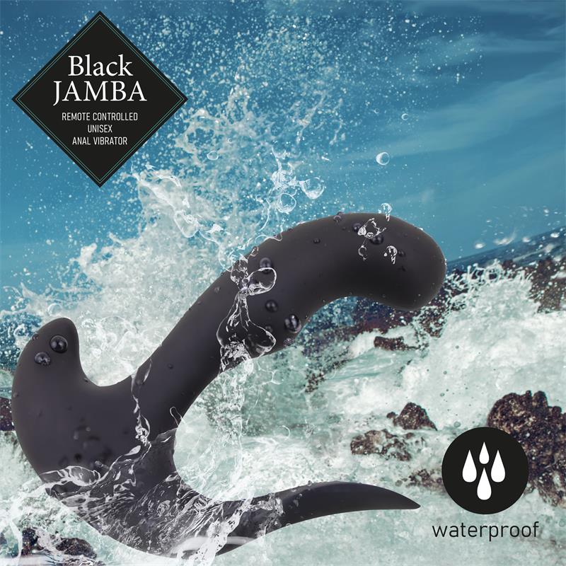 Jamba Vibrador Anal y Estimulador Punto G Negro