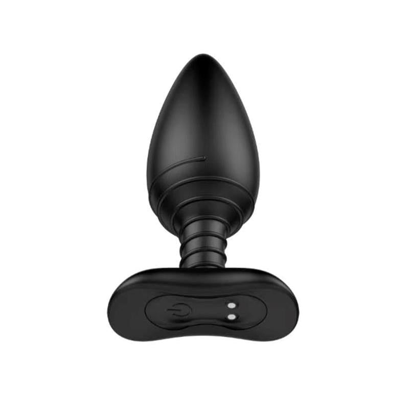 Asher Plug Anal con Control Remoto USB Magnetico Negro