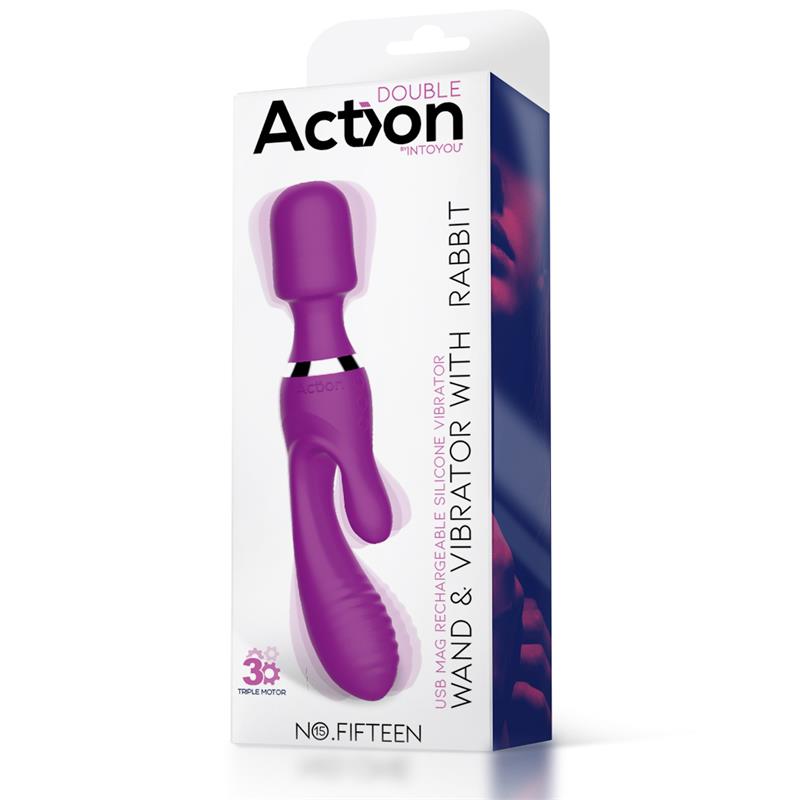 No Fifteen Vibrador y Masajeador 3 Motores Independientes