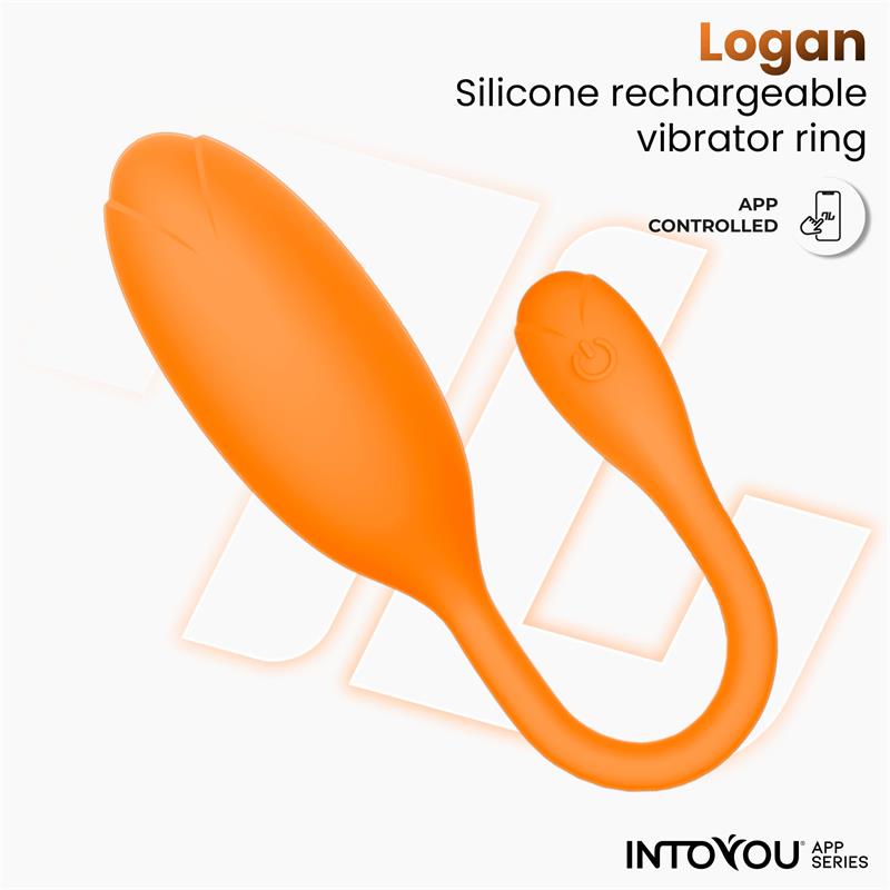 Logan Huevo Vibrador con APP Unibody Naranja