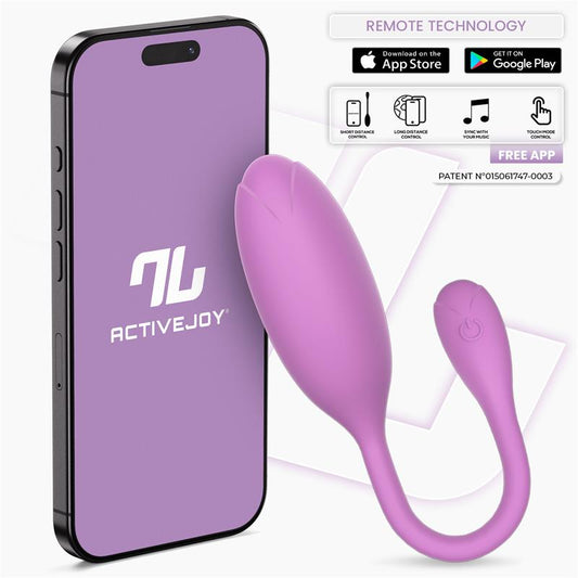 Logan Huevo Vibrador con APP Unibody Purpura