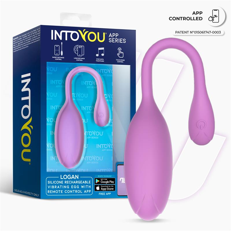 Logan Huevo Vibrador con APP Unibody Purpura