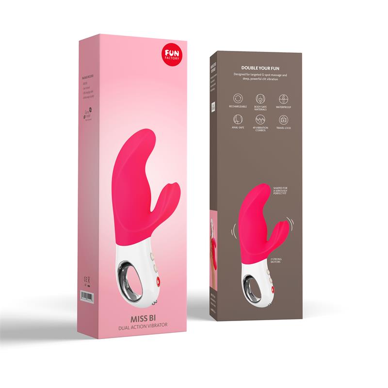 Vibrador para el Puto G Miss Bi Pink and White