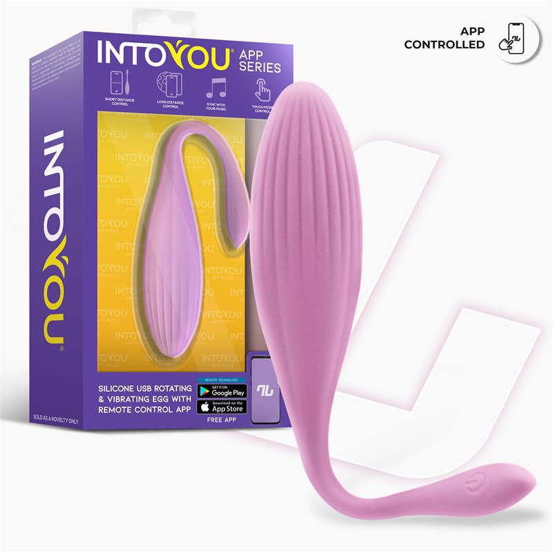 Huevo Vibrador con Bolas Internas con Rotacion y APP USB