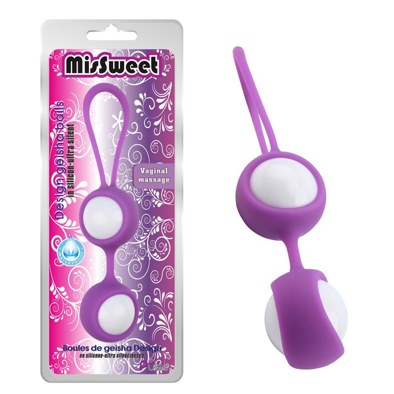 Bolas Geisha MisSweet 177 cm Silicona Purpura