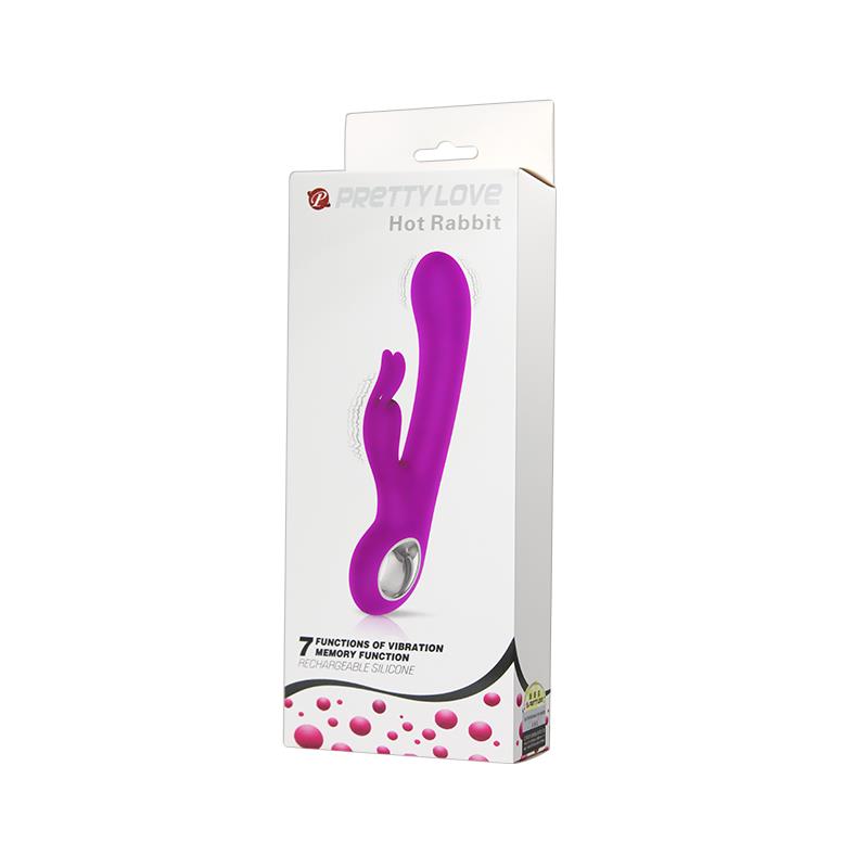 Vibrador Hot Rabbit Purpura