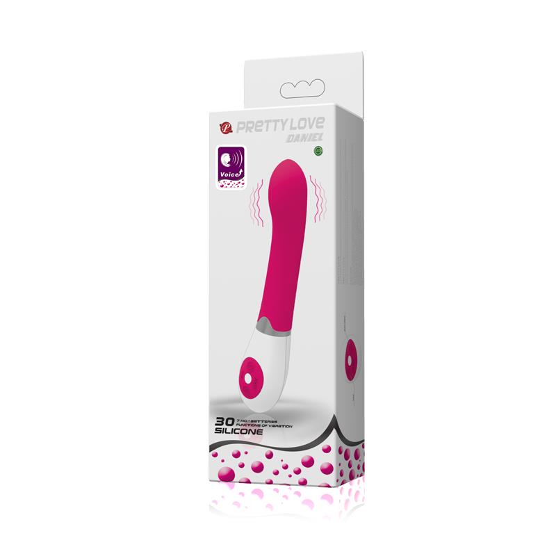 Vibrador Daniel con Control por Voz Color Rosa