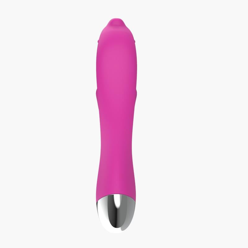 Vibrador Dolphin 6 Funciones USB Rosa