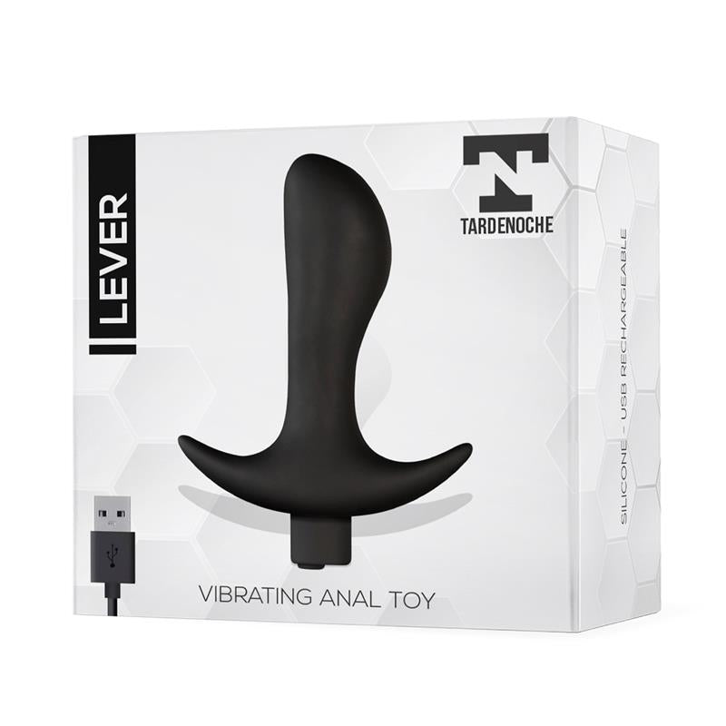 Lever Plug Anal con Vibracion USB Silicona