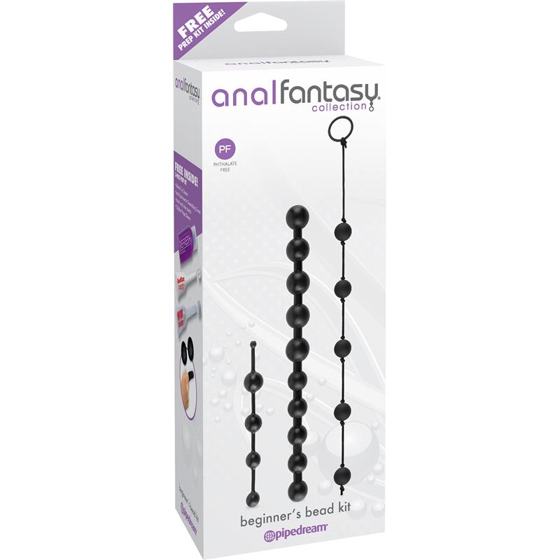 Anal Fantasy Collection Kit Bolas Anales Principiantes Color Negro