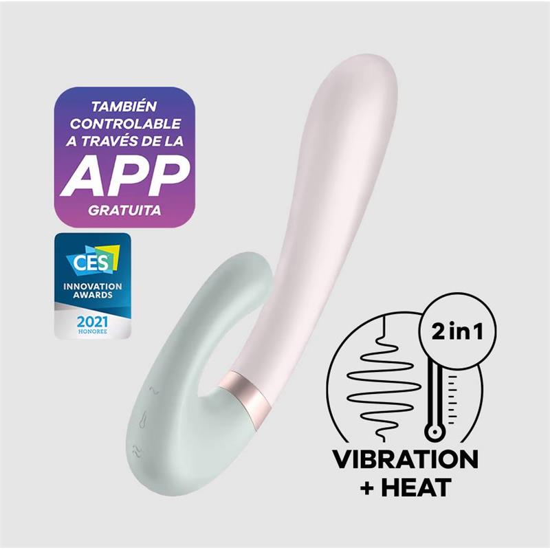 Heat Wave Vibrador con Efector Calor y APP Menta