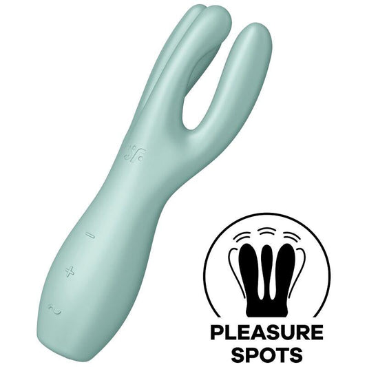 Threesome 3 Lay on Vibrador 3 Motores Menta